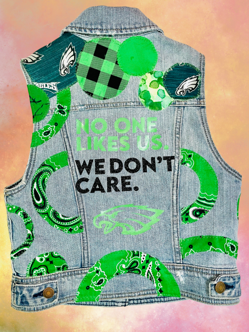 No One Likes Us Denim Vest - Women's Size Small