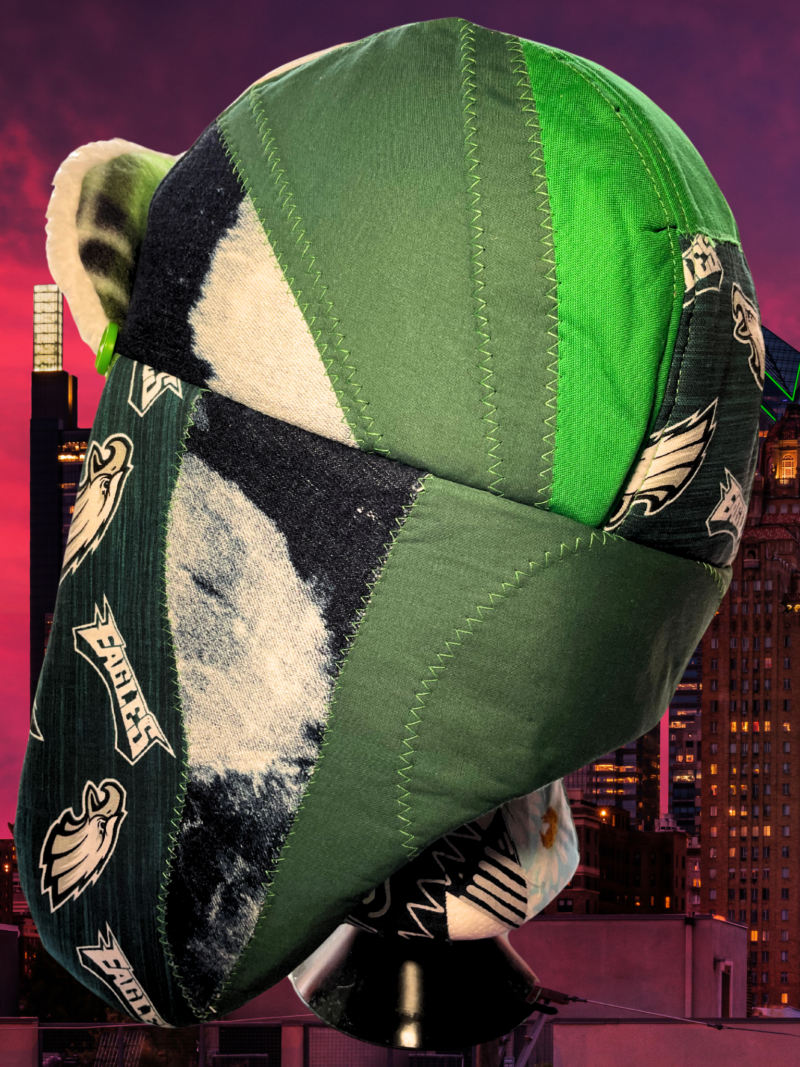 Eagles Patchwork Trapper Hat 1 - Image 2