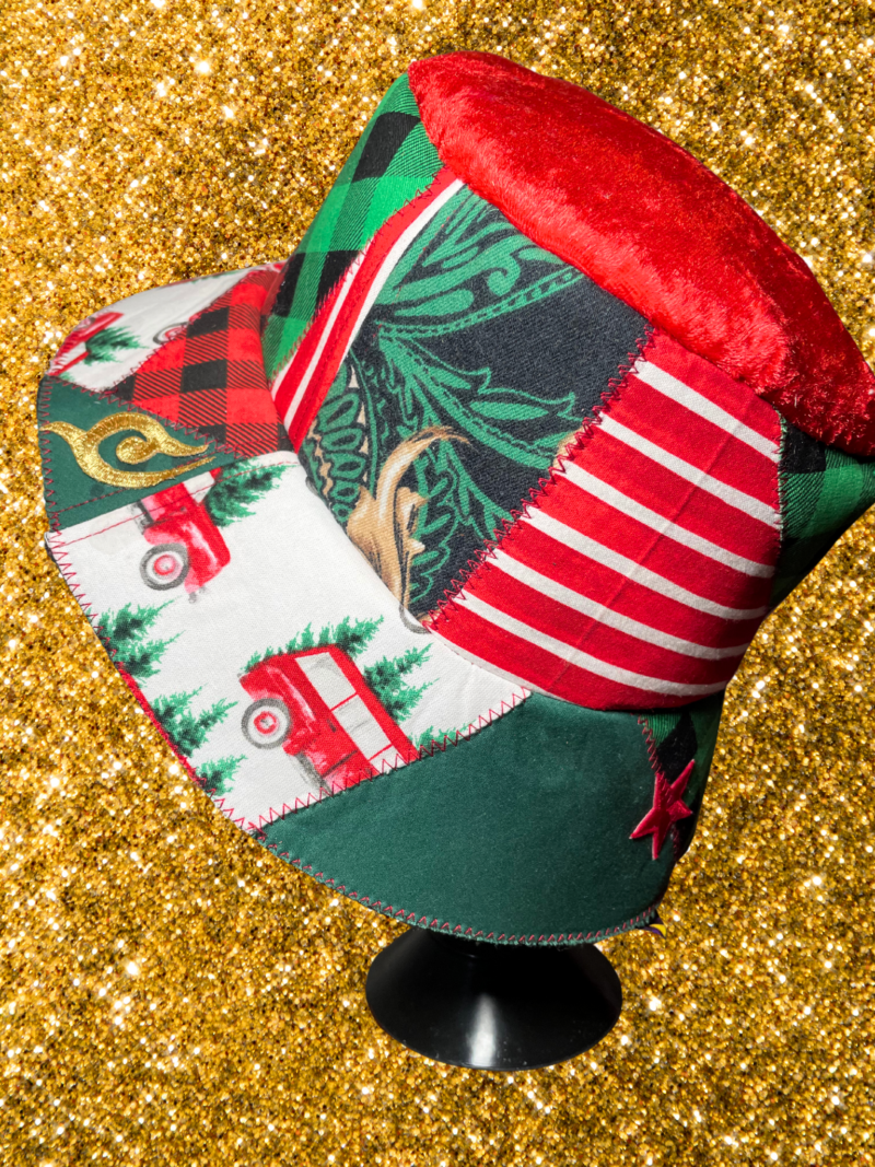 Holiday Hottie Patchwork Bucket Hat - Image 4