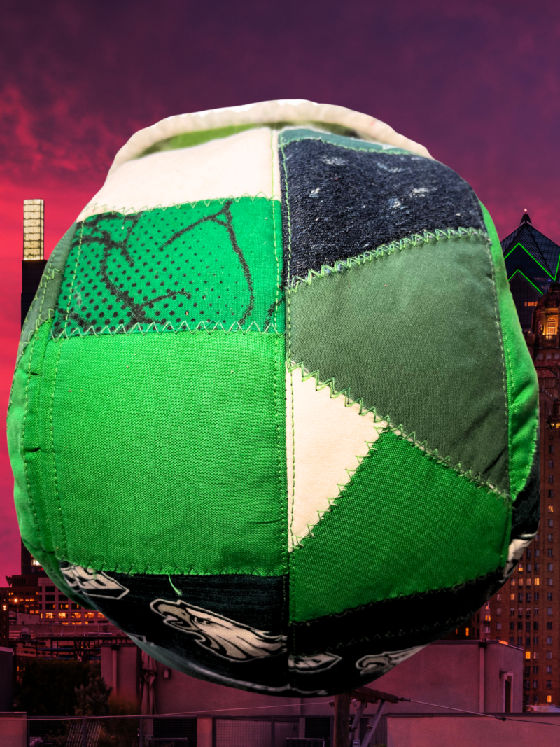Eagles Patchwork Trapper Hat 1 - Image 3