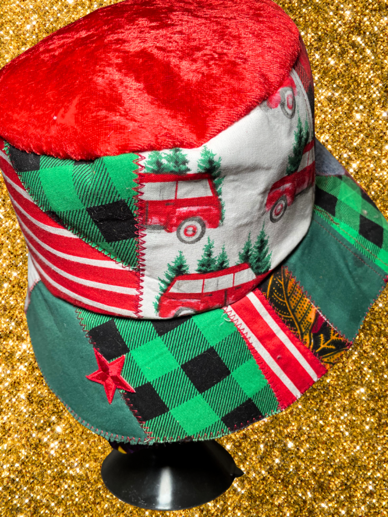 Holiday Hottie Patchwork Bucket Hat - Image 3