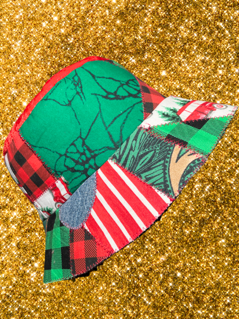 Holiday Hottie Patchwork Bucket Hat
